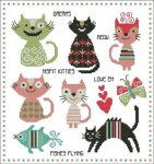 (image for) Misfit Kitty Cats Colorful